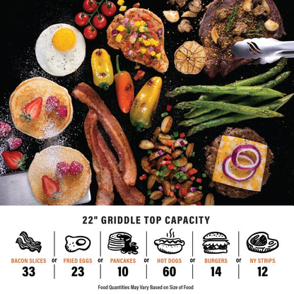 22" Griddle with Flexfold Legs Bundle