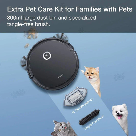 Deebot OZMO U2 Pro Robot Vacuum Mop Cleaner for Pet Hair & Hard Floors