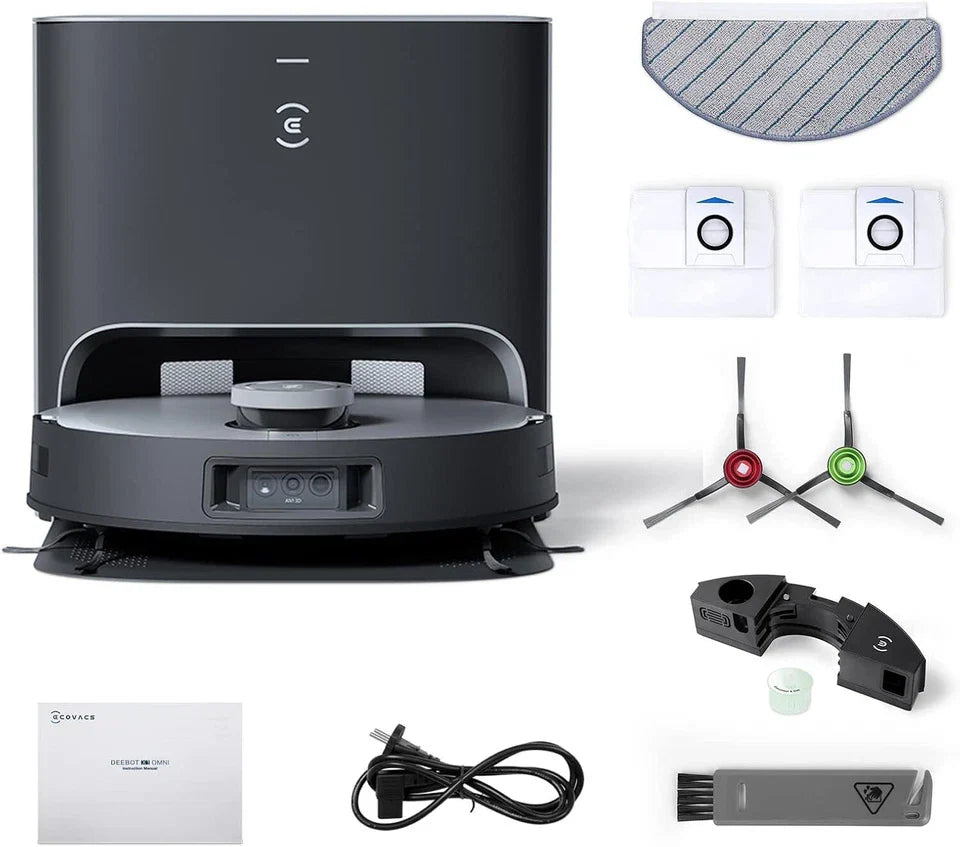 DEEBOT X1 Plus Robot Vacuum and Mop Self Emptying Station Live Monitor