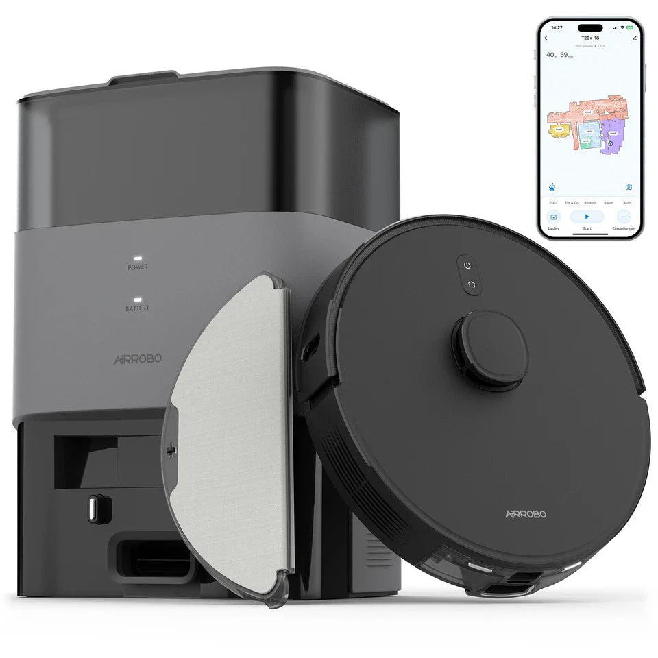 T20 Self-Emptying Robot Vacuum Cleaner Self-Charging Smart Mapping WiFi